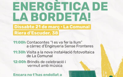 Suma’t a la Comunitat Energètica de la Bordeta!